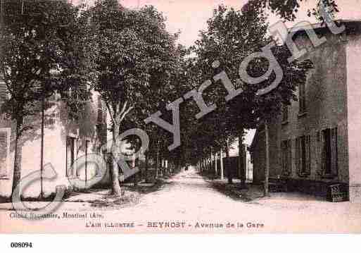 Ville de BEYNOST, carte postale ancienne