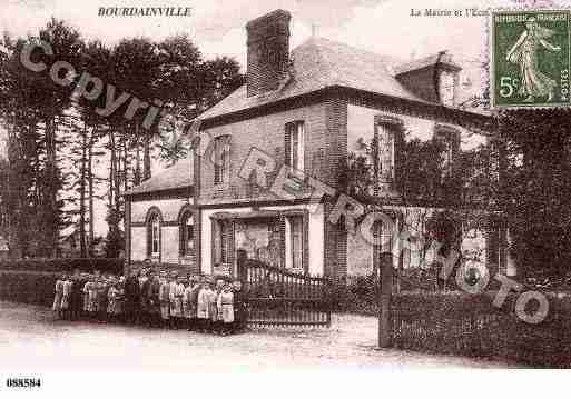 Ville de BOURDAINVILLE, carte postale ancienne