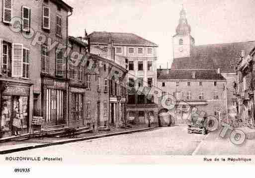 Ville de BOUZONVILLE, carte postale ancienne