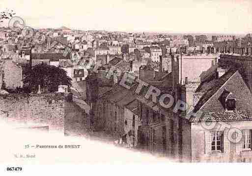 Ville de BREST, carte postale ancienne