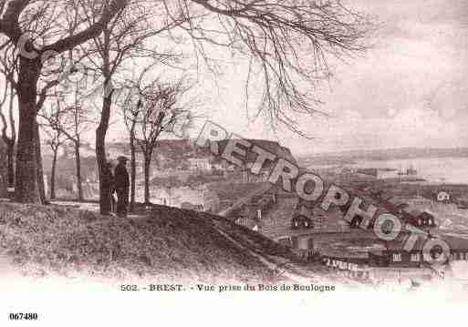 Ville de BREST, carte postale ancienne
