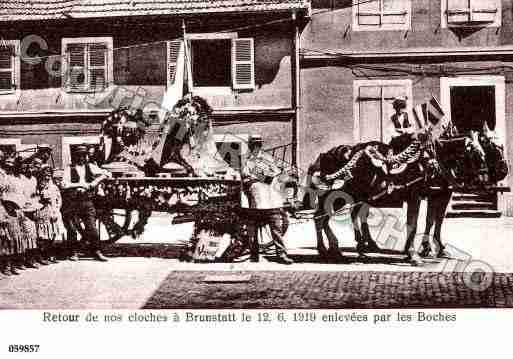 Ville de BRUNSTATT, carte postale ancienne