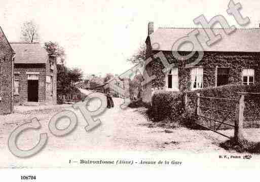 Ville de BUIRONFOSSE, carte postale ancienne