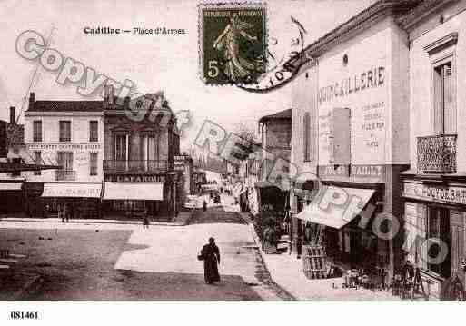 Ville de CADILLAC, carte postale ancienne