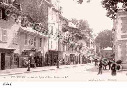 Ville de CHAMBERY, carte postale ancienne