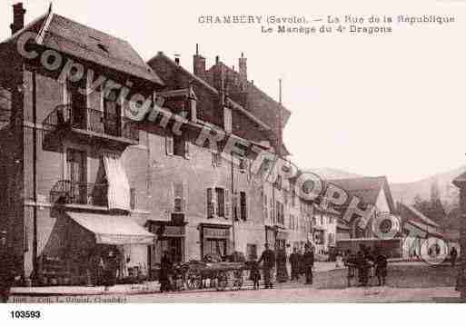 Ville de CHAMBERY, carte postale ancienne