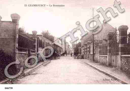 Ville de CHAMBOURCY, carte postale ancienne