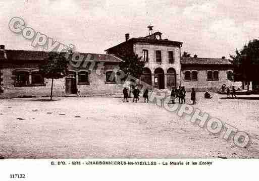 Ville de CHARBONNIERESLESVIEILLES, carte postale ancienne