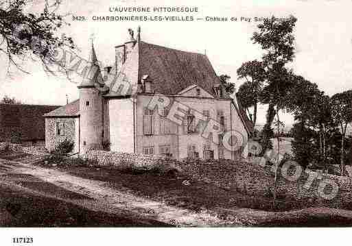 Ville de CHARBONNIERESLESVIEILLES, carte postale ancienne