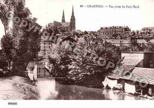 Ville de CHARTRES, carte postale ancienne