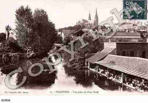 Ville de CHARTRES, carte postale ancienne