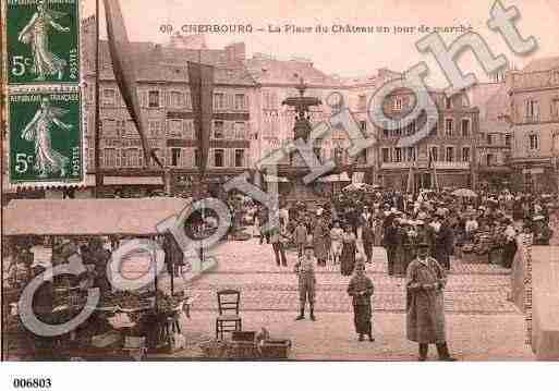 Ville de CHERBOURG, carte postale ancienne Ville de CHERBOURG, carte postale ancienne
