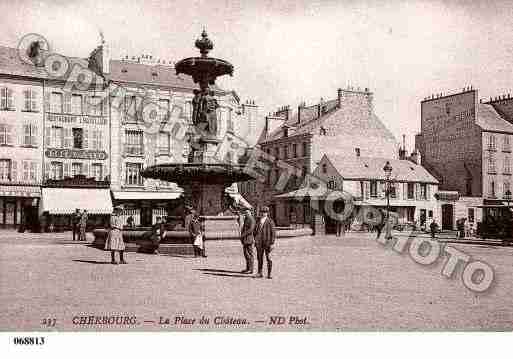 Ville de CHERBOURG, carte postale ancienne