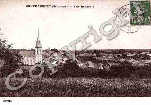 Ville de CONFRACOURT, carte postale ancienne