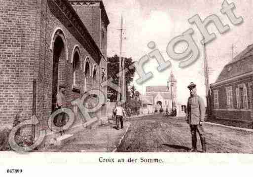 Ville de CROIXMOLIGNEAUX, carte postale ancienne