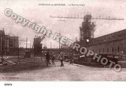 Ville de DOMBASLESURMEURTHE, carte postale ancienne