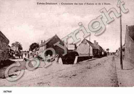 Ville de ESTREESDENIECOURT, carte postale ancienne Ville de ESTREESDENIECOURT, carte postale ancienne
