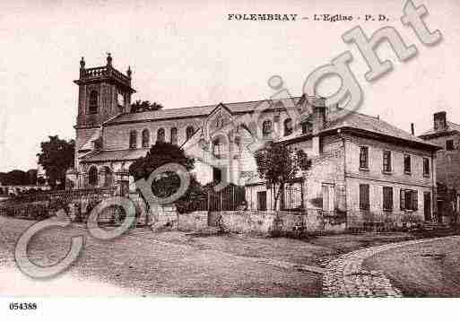 Ville de FOLEMBRAY, carte postale ancienne