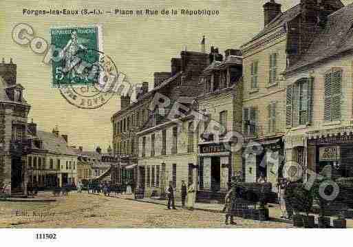 Ville de FORGESLESEAUX, carte postale ancienne