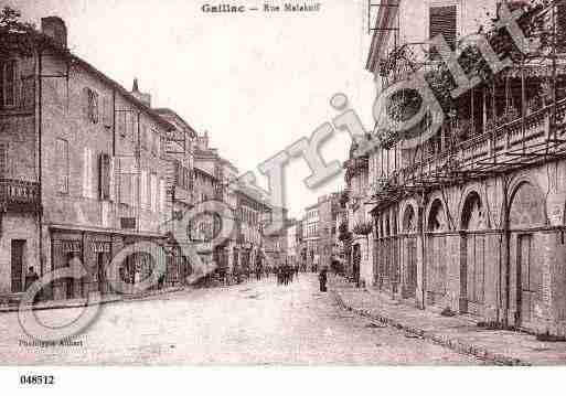 Ville de GAILLACTESSONNIERES, carte postale ancienne