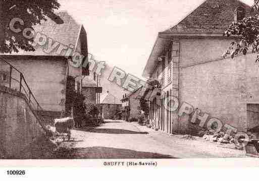 Ville de GRUFFY, carte postale ancienne