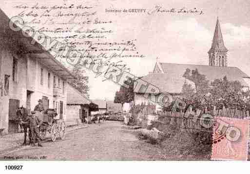 Ville de GRUFFY, carte postale ancienne