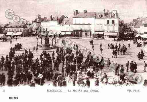 Ville de ISSOUDUN, carte postale ancienne