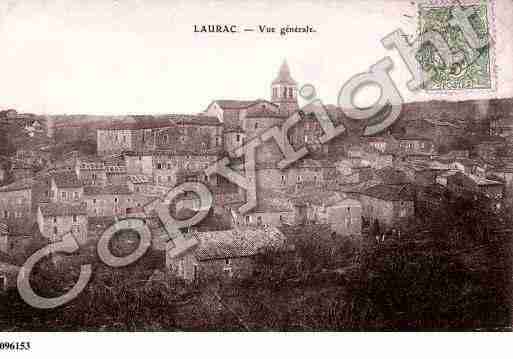 Ville de LAURACENVIVARAIS, carte postale ancienne Ville de LAURACENVIVARAIS, carte postale ancienne
