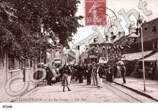 Ville de LIONSURMER, carte postale ancienne