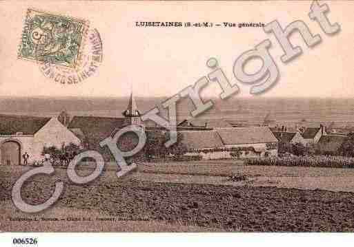 Ville de LUISETAINES, carte postale ancienne