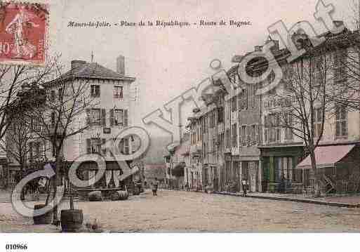Ville de MAURS, carte postale ancienne