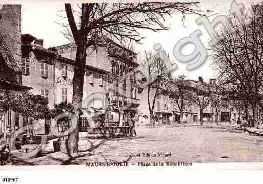 Ville de MAURS, carte postale ancienne