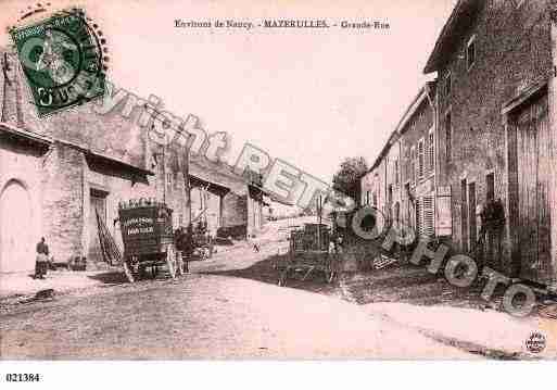 Ville de MAZERULLES, carte postale ancienne