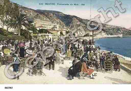 Ville de MENTON, carte postale ancienne