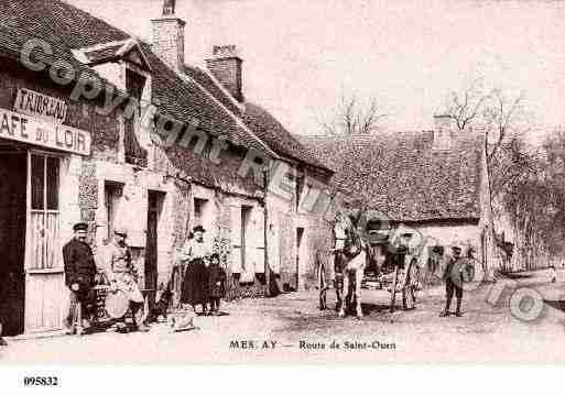 Ville de MESLAY, carte postale ancienne