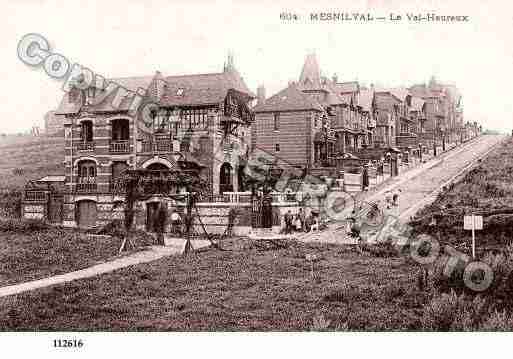 Ville de MESNILVAL, carte postale ancienne