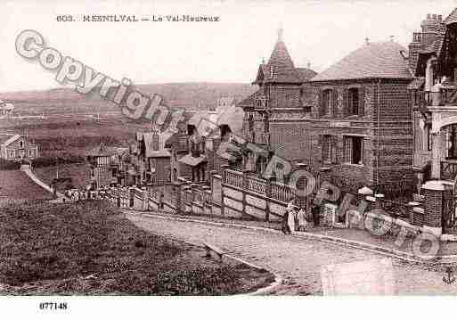 Ville de MESNILVAL, carte postale ancienne