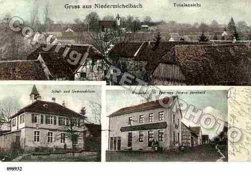 Ville de MICHELBACHLEBAS, carte postale ancienne