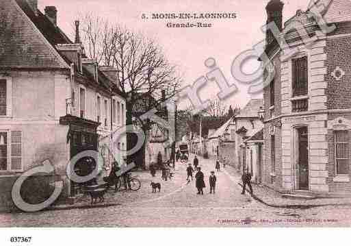 Ville de MONSENLAONNOIS, carte postale ancienne