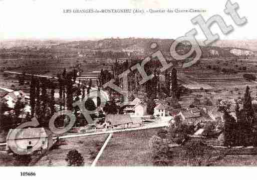 Ville de MONTAGNIEU, carte postale ancienne