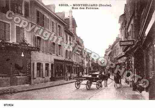 Ville de MONTBELIARD, carte postale ancienne