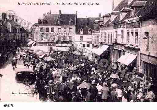 Ville de MONTMIRAIL, carte postale ancienne