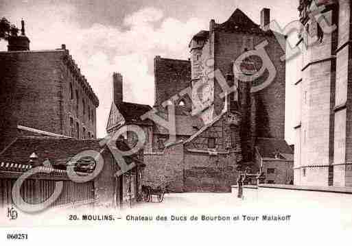 Ville de MOULINS, carte postale ancienne