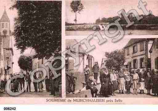 Ville de MUNCHHAUSEN, carte postale ancienne