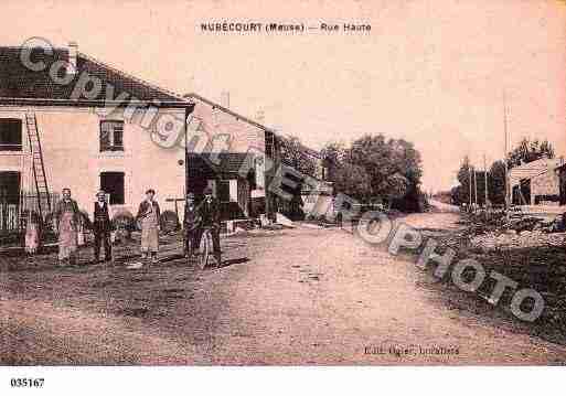 Ville de NUBECOURT, carte postale ancienne