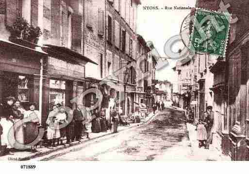 Ville de NYONS, carte postale ancienne