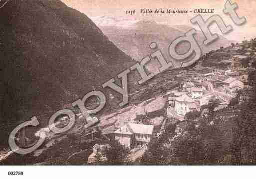 Ville de ORELLE, carte postale ancienne