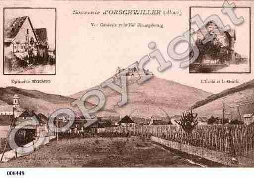 Ville de ORSCHWILLER, carte postale ancienne