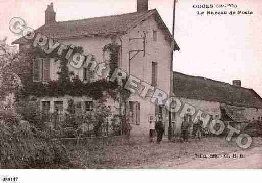 Ville de OUGES, carte postale ancienne