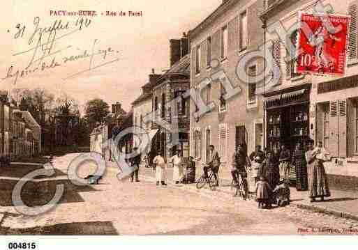 Ville de PACYSUREURE, carte postale ancienne